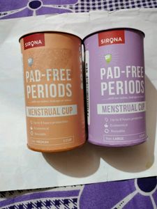 Sirona Pad Free Period Menstrual Cup Pack Of 2