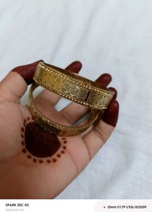 Gold-Tone Bangles (Set of 2)