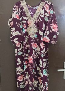 New Unused Cotton Blend ReshamZari Work Suit