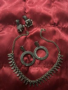 Oxidized Silver Jewelry Set