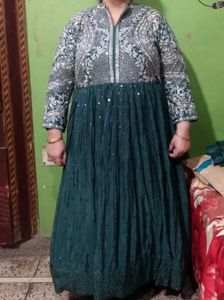 Elegant Green Ethnic Gown