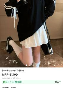 Cute Black &amp; White Long Sleeve Top