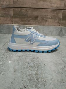 Stylish Blue &amp; White Platform Sneakers