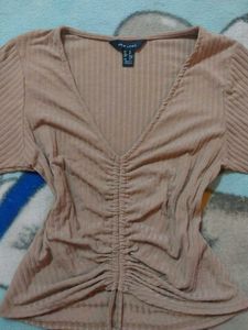 New Look Ruched Front Top