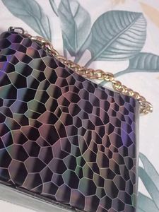 Holographic Chain Shoulder Bag