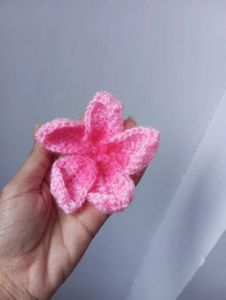 Handmade Crochet Flower Hair Clip