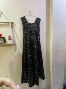 Sparkling Black Sequin Party Dress