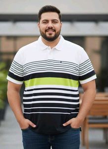 Striped Men&#39;s Polo Tshirt 👕🤩