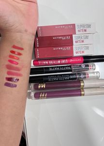 Lipstick Bundle: Maybelline, Jaquline USA, Myglamm