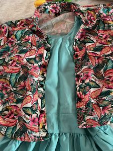 Floral Dress &amp; Shrug Set