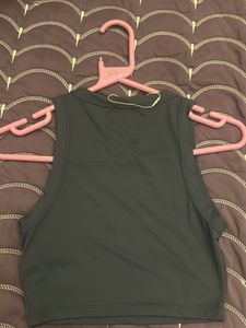 ZARA Seamless Grey Crop Tank Top - Size S