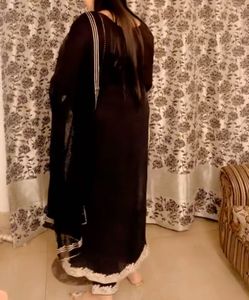 Black long suit with pant