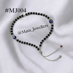 Silver Evil Eye Protection Anklet