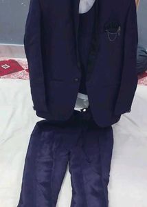 Stylish Navy Blue Suit Set