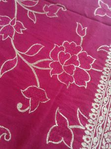 Red &amp; Gold Banarasi Silk Saree