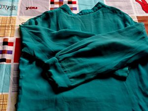 Teal Embellished Top