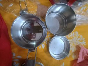 New Unused Steel 2 Piece Tiffin