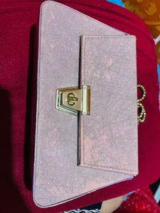 Abstract Lilac Shoulder Bag Clutch