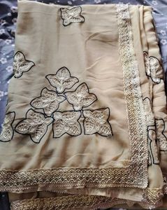PURE CHIFFON Embroidered SAREE