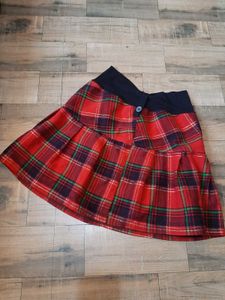 Y2k Red Checked Mini Skirt.