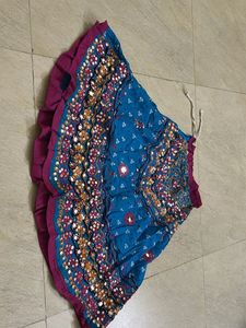 Ethnic Skirt with Mirror Work