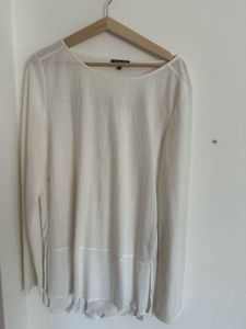 Massimo Dutti white Top EU 38 Large Size