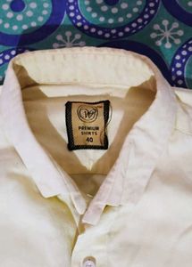 Yellow Formal Shirt For Men