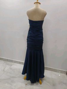 Elegant Navy Evening Gown