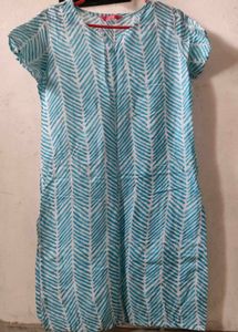 Blue &amp; White Casual Dress 🩵🤍. Summer Comfi🥰
