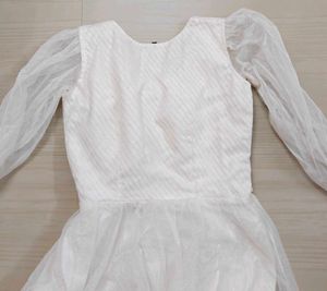 Elegant Fairy Princess White Dress