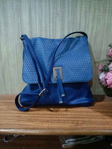 imported Blue Crossbody Bag