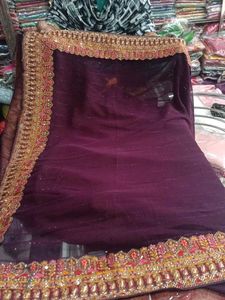 Elegant Purple Saree