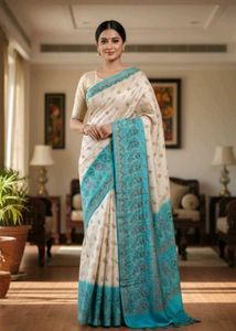 Beautiful Woven Pure Tussar Silk Saree