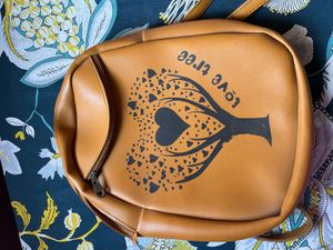 Mini Sand browncolour bag-1 main Chain and1 Front