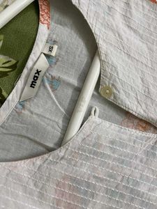 Floral Print Cotton Kurti