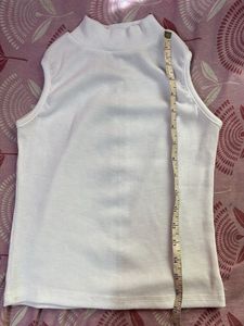 White Sleeveless Top