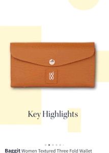 Baggit Wallet Mustard