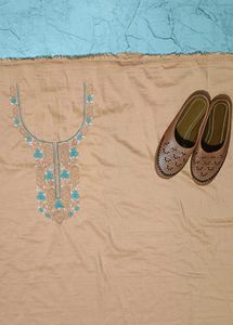 Kurti Material With Neck Work