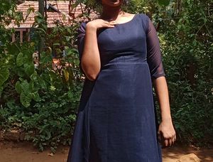 Navy Blue Dress🌀🤍