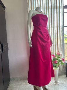 Pink High Quality Satin Gown