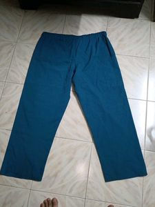 Blue Casual Pants