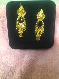 Gold Plated Light Weight Earrings
