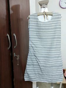 Shift Dress With Lining And Sleeves