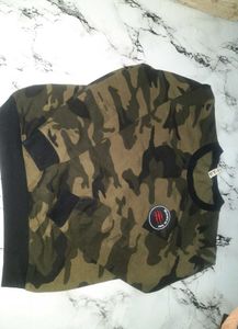 Army Print Pullover