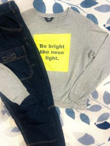BEAUTIFUL ORIGINAL MAX GRAY SWEATSHIRT