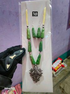 Coral Bead Women Necklace &amp; Earring Set