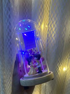 Couple Figurine in Glass Dome