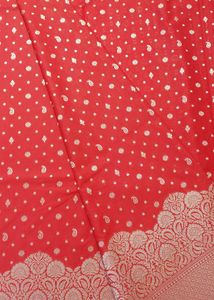 Banarasi Red Buti Saree 💜
