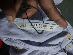 ZARA Banana Avocado Embroidery Top