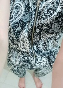 Paisley Print Sleeveless Jumpsuit